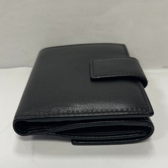 GUCCI Leather Bi-fold Compact Wallet Black - Preowned - Picture 6 of 15